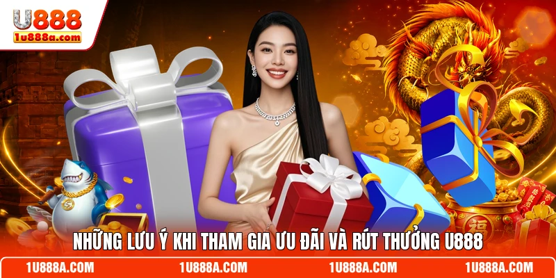 Những lưu ý khi tham gia ưu đãi và rút thưởng U888