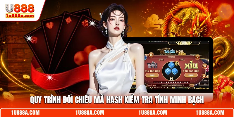 Quy trình đối chiếu mã hash kiểm tra tính minh bạch